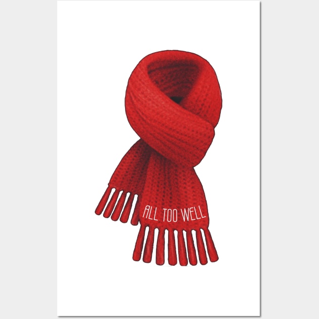 All Too Well Red Scarf Wall Art by Biscuit25